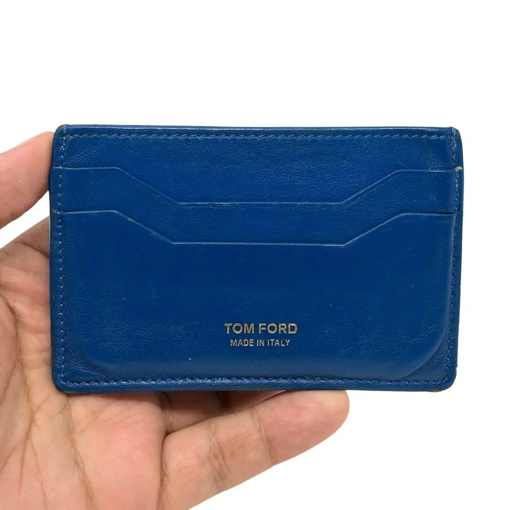 Tom Ford Blue Cardholder Wallet